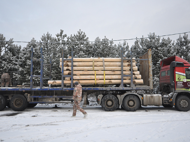 Доставили сруб дома на берег Волги в Самарскую область - индивидуальный проект для жизни и отдыха